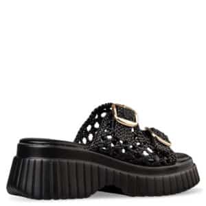FLATFORM SANDALS E96-23370/1 ENVIE SHOES BLACK